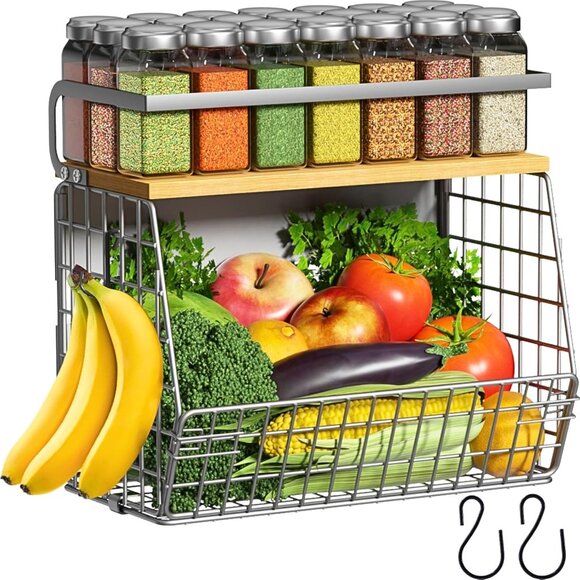 Magnetic Fridge Shelf arge Container Spice Rack - Picture 1 of 8